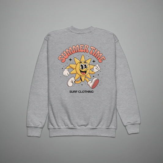 Billie’s Grey Sweatshirt – Summer Time Youth crew neck sweatshirt